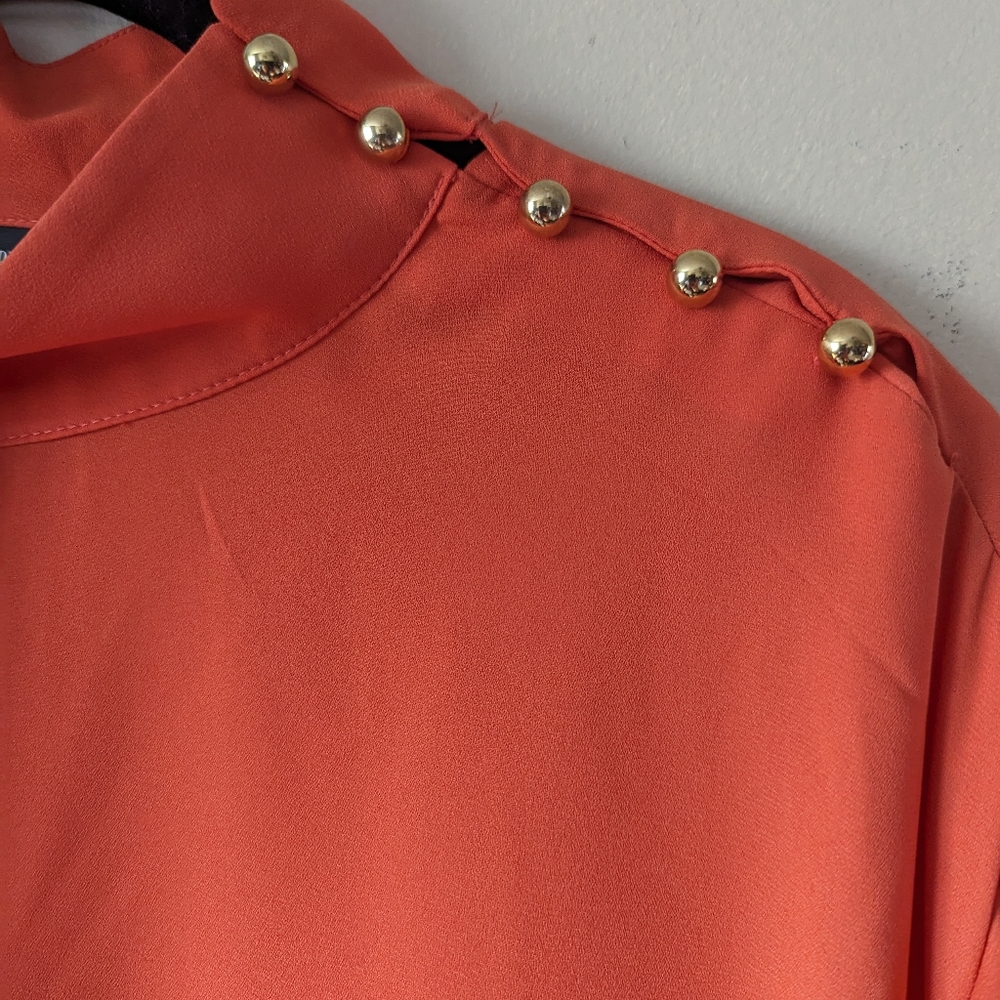 7th avenue New York & company orange top size xl - Picture 5 of 7